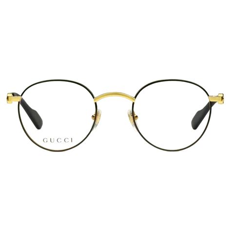 gucci round metal optical glasses